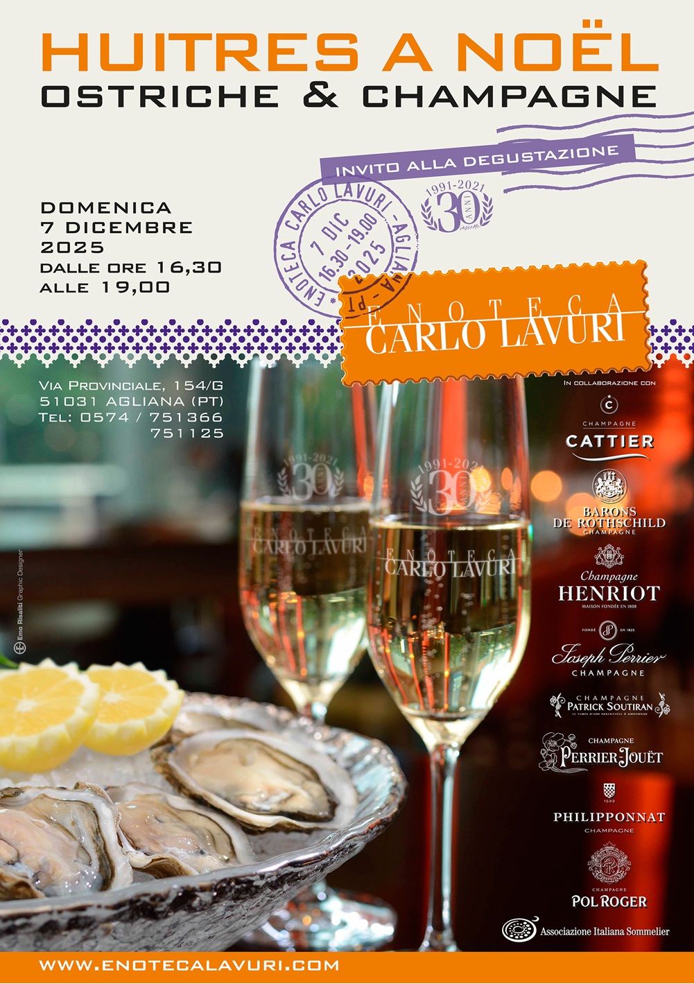 ostriche e champagne